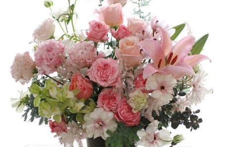 生花　アレンジメント　お供え花　スプレーバラ　インスパイア 　神戸　フラワーアンジェリク