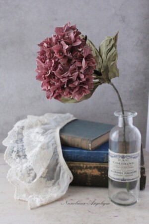 布花　あじさい　手捻り　関西　兵庫　神戸