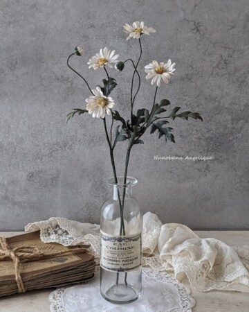 布花　マーガレット　レッスン　兵庫　神戸　関西　フラワーアンジェリク