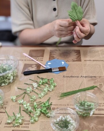 布花 ビバーナム レッスン 関西 近畿 兵庫 神戸 フラワーアンジェリク