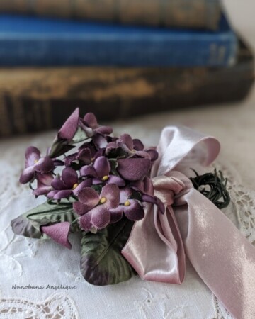 布花　すみれ　コサージュ　関西　兵庫県　神戸　体験レッスン