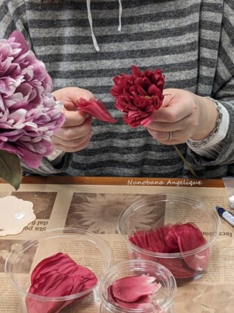 布花 シャクヤク しめ縄 レッスン 関西 近畿 兵庫 神戸