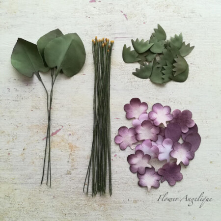 布花　すみれ　コサージュ　関西　兵庫県　神戸　体験レッスン