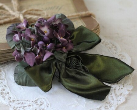 布花　すみれ　コサージュ　関西　兵庫県　神戸　体験レッスン