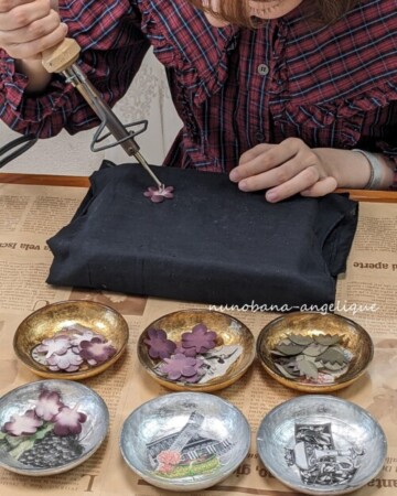 布花　すみれ　コサージュ　関西　兵庫県　神戸　体験レッスン